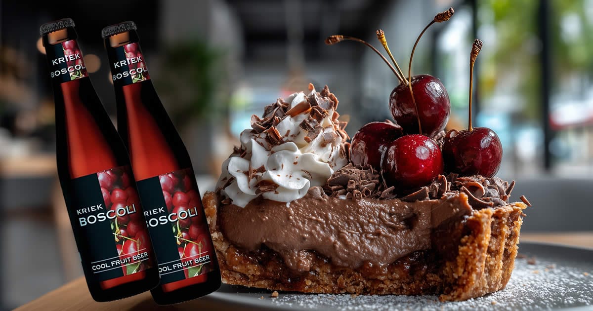 Boscoli Kriek con tarta de chocolate amargo